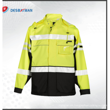 Hi Vis Viz YELLOW or ORANGE fashion Soft shell Jacket winter Coat